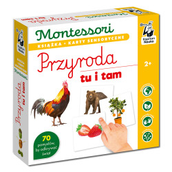 Montessori Przyroda tu i tam - karty sensoryczne z książeczką
