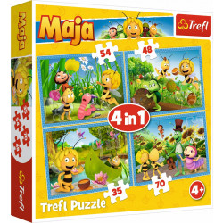 Puzzle Trefl 4w1 - 34356 Pszczółka Maja