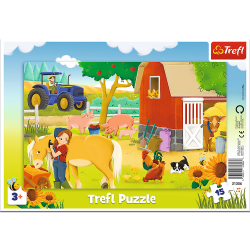 Puzzle Trefl 15 31356 ramka na farmie