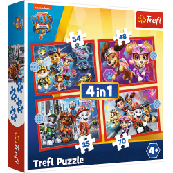 Puzzle Trefl 4w1 34374 psi...