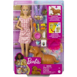 Barbie HCK75 narodziny piesków