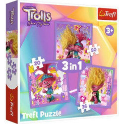 Puzzle trefl 3w1 34870 Trolls 3