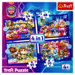Puzzle trefl 4w1 34621 Paw Patrol