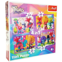 Puzzle Trefl 4w1 34622 Trolle