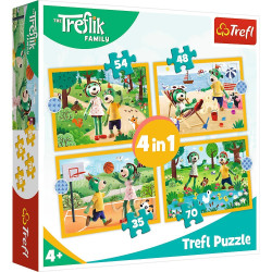 Puzzle Trefl 4w1 34623 Trefliki