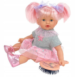 NINES 1530 ALEX DOLL STAR BAG GREY 15305