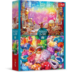 Puzzle Trefl 2x500 37499 Kosmos i kryształy