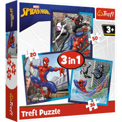 Trefl Puzzle 3w1 Spiderman