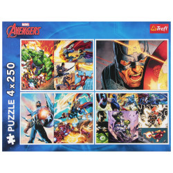 Trefl Puzzle 4x250 Avengers