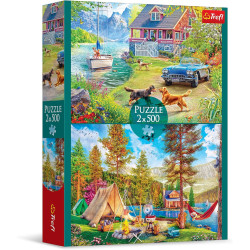 Trefl Puzzle 2x500 Letni...
