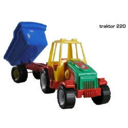 TRAKTOR Z PRZYCZEPĄ MAŁY...