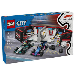 LEGO 60444 F1 GARAŻ I BOLIDY