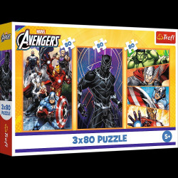 PUZZLE TREFL 3 X 80 THE...