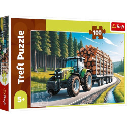 PUZZLE TREFL 100 CIĄGNIK LEŚNY