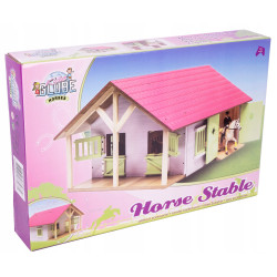 HIPO STAJNIA Z DWOMA BOKSAMI I GARAŻEM RÓŻOWA