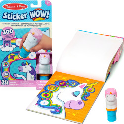 SPIN MASTER 6074898 KSIĄŻECZKA ZE STEMPELKIEM I NAKLEJKAMI JEDNOROŻCE MELISSA & DOUG