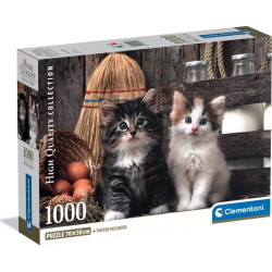 CLEMENTONI 39943 PUZZLE 1000 COMPACT KOCHANE KOCIĘTA
