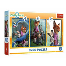PUZZLE TREFL 3 X 80 34897...