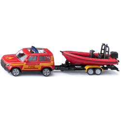 SIKU 1608 LAND ROVER Z ŁODZIĄ