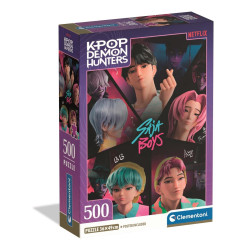 CLEMENTONI 35625 PUZZLE 500 COMPACT K POP DEMON HUNTERS