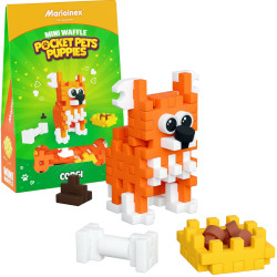 MARIO INEX 07870 KLOCKI MINI WAFFLE POCKET PETS PUPPIES CORGI